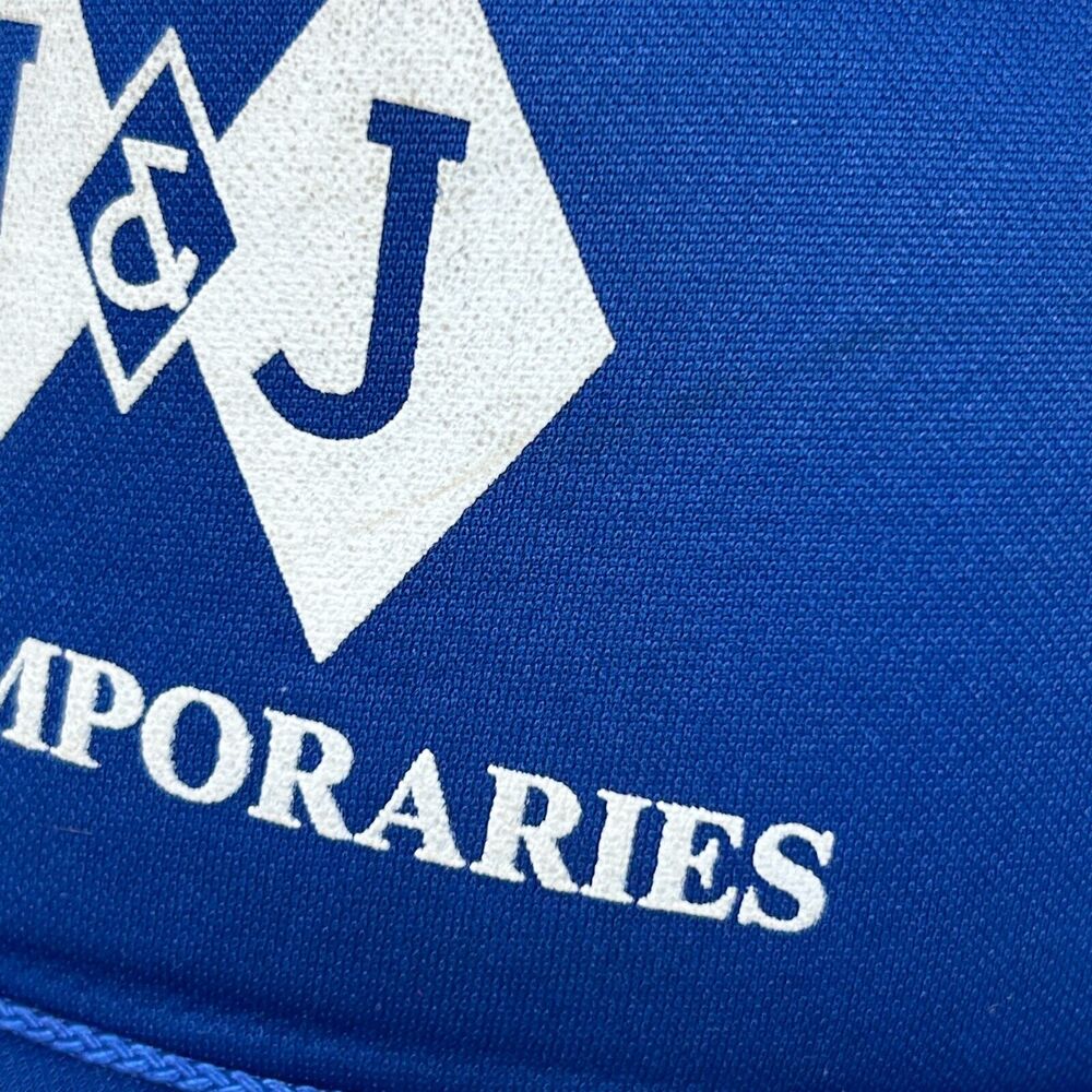 Vintage J & J Temporaries Trucker Hat Baseball Cap Temps Staffing Snapback Blue - Picture 6 of 10